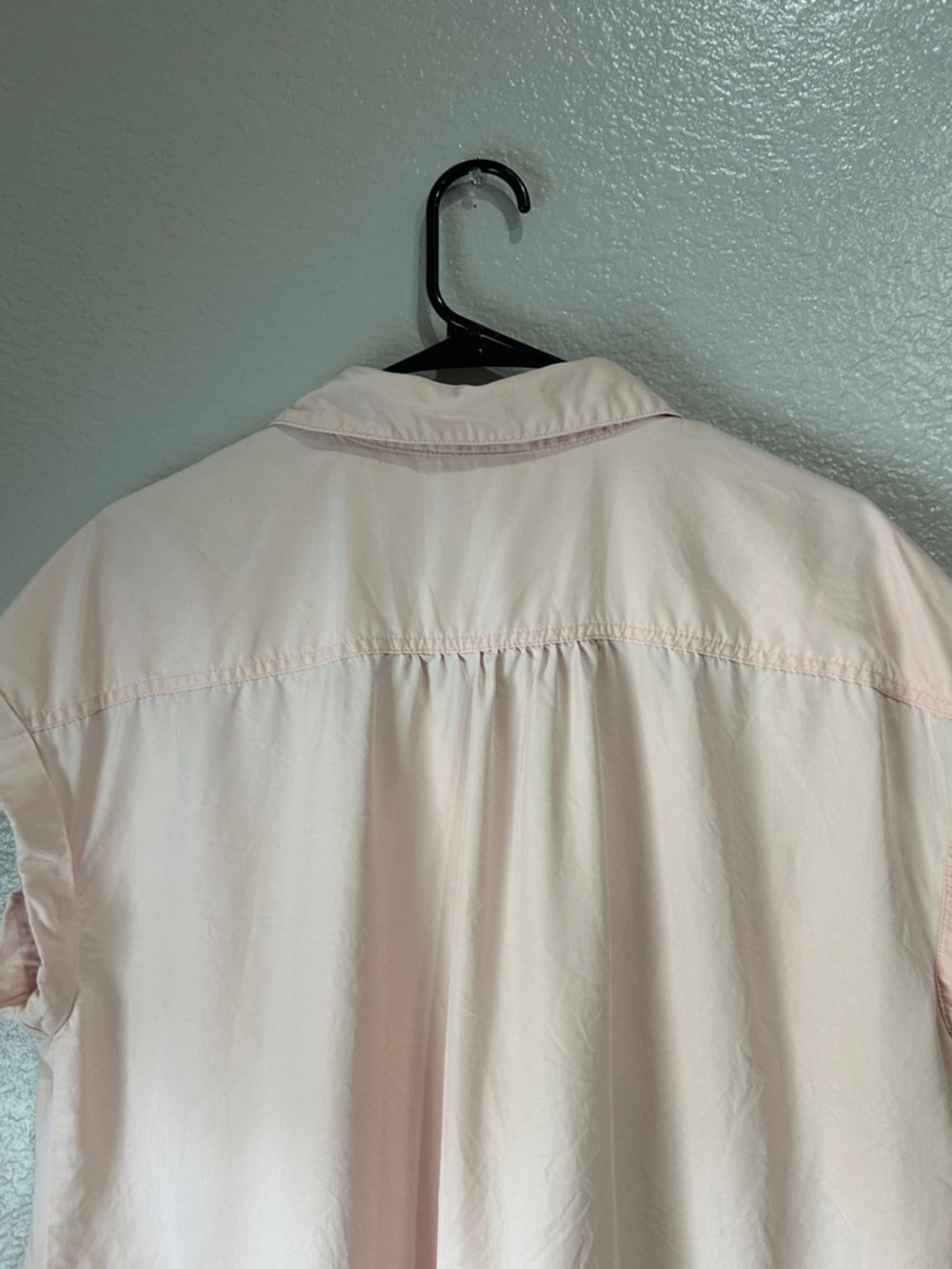 Style & Co. Blush Pink Button-Up Top Short Sleeve Sz XL Casual Summer TC0294 - Picture 8 of 8
